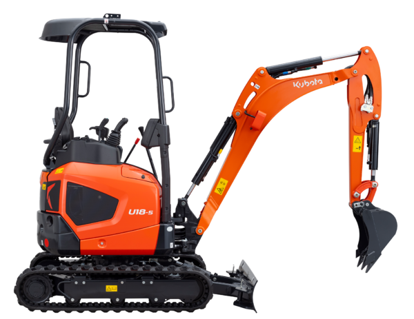 alquiler excavadora kubota u18 maquinaria menorca